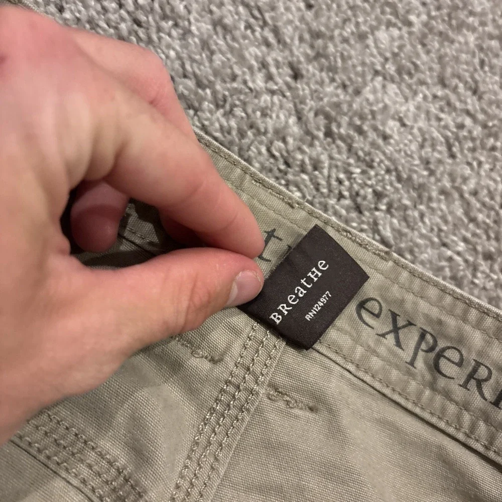Prana Men's Beige Breathe Pants 34x30 Canvas Style M4BR30111 Organic Cotton